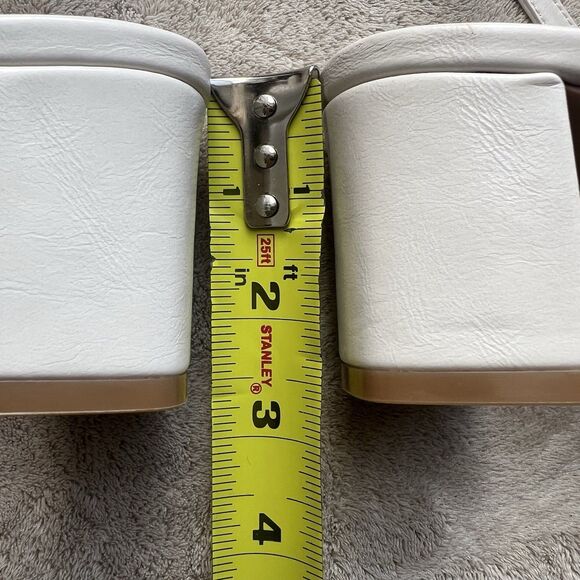 Jeffrey Campbell White Patent Leather Strappy Heeled Sandals Women US 9 Casual - Picture 10 of 14